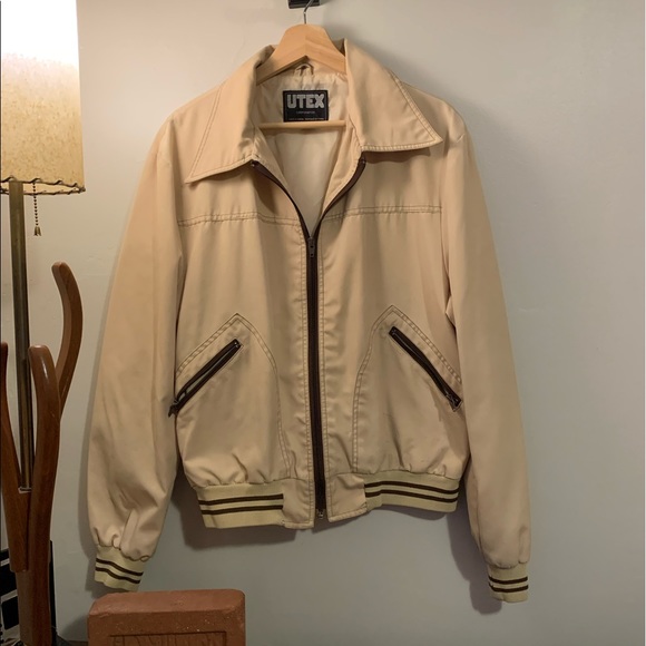 Tan and Brown Vintage Utex Jacket sz46 - Picture 4 of 9